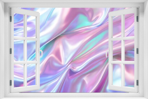 Abstract pastel holographic foil background.