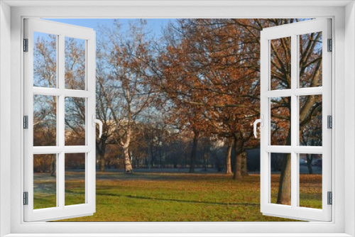 Fototapeta Naklejka Na Ścianę Okno 3D - Autumnal Park