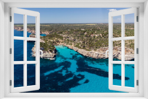 Fototapeta Naklejka Na Ścianę Okno 3D - Calo des Moro, .Santanyi, Mallorca, Balearic Islands, Spain