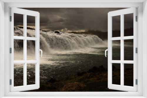Fototapeta Naklejka Na Ścianę Okno 3D - Faxi is a waterfall in South Iceland
