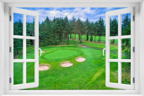 Fototapeta Naklejka Na Ścianę Okno 3D - Golf Course Green