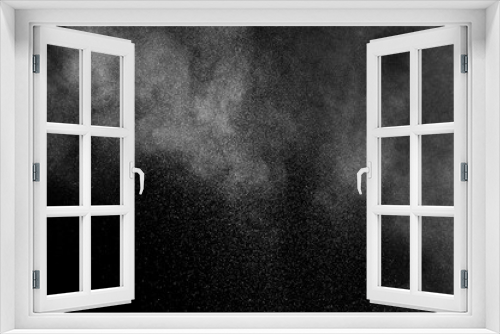 Fototapeta Naklejka Na Ścianę Okno 3D - Dark texture. Black grunge wall. Gray pattern surface. Light fog backgrounds. Cloud sky night.	
