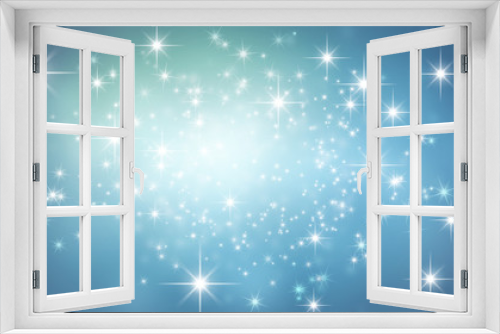 Fototapeta Naklejka Na Ścianę Okno 3D - festive sparkling blue background