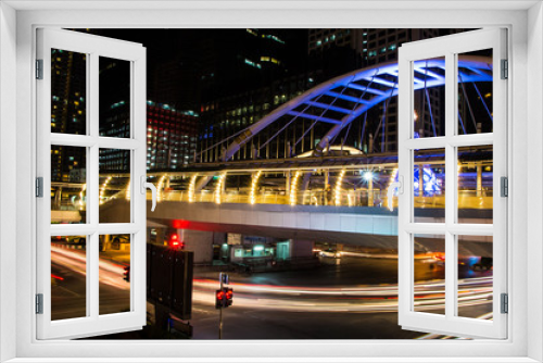 Fototapeta Naklejka Na Ścianę Okno 3D - BTS BRT Sky Bridge Bangkok thailand