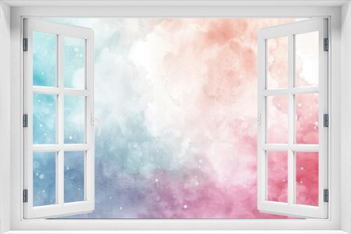 Gradient pastel watercolor for backgrounds - A beautiful watercolor backdrop that smoothly transitions from pink to blue, ideal for peaceful themes