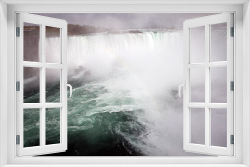 Fototapeta Naklejka Na Ścianę Okno 3D - Horseshoe waterfall view from the canadian side - Niagara fall - Ontario - Canada