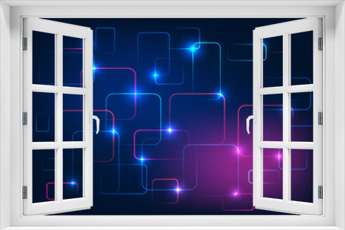 Abstract background technology holes square line lines that overlap in interesting ways Shows the flow of information through digital data. vector illustration, brochure, poster