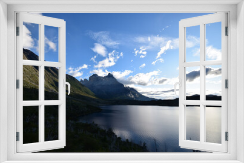Fototapeta Naklejka Na Ścianę Okno 3D - Torres del Paine landscape