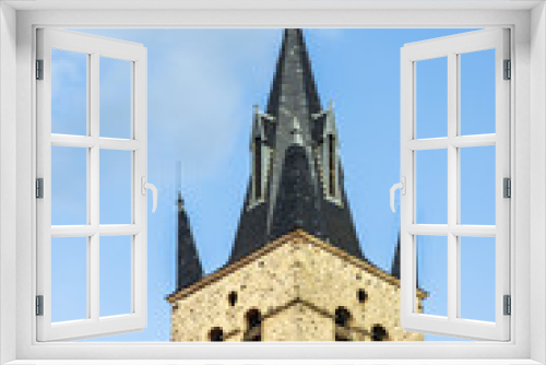 Fototapeta Naklejka Na Ścianę Okno 3D - Clocher église Saint-Jean-Baptiste