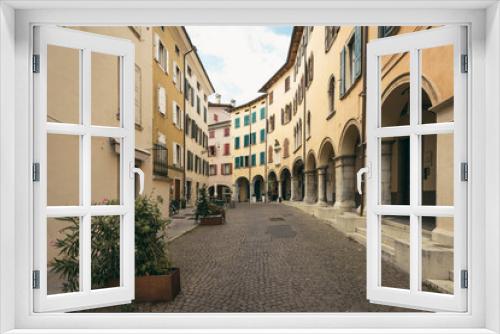 Fototapeta Naklejka Na Ścianę Okno 3D - Old street of Udine, Italy