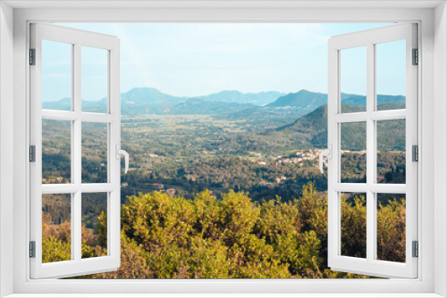 Fototapeta Naklejka Na Ścianę Okno 3D - Mountains of Corfu during a sunny day