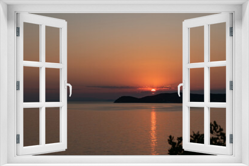 Fototapeta Naklejka Na Ścianę Okno 3D - Beautiful sunset in Thassos, Greece