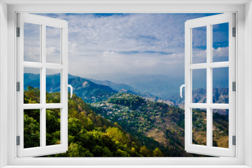 Beautiful Green Mountains and valleys of Lansdowne in the district of Garhwal, Uttarakhand. Lansdown Beautiful Hills. The beauty of nature on the hills of Uttrakhand.