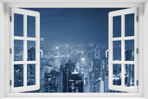 Fototapeta Naklejka Na Ścianę Okno 3D - Hong Kong Panorama.