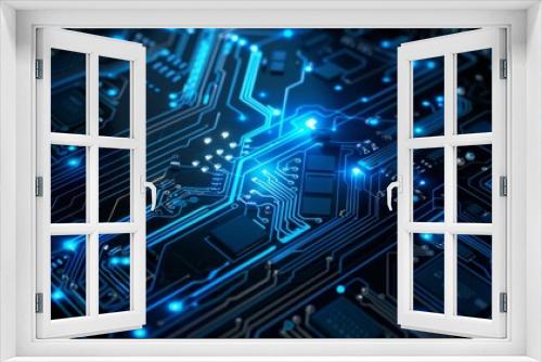 Abstract circuit board technology background