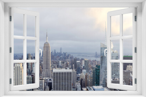 Fototapeta Naklejka Na Ścianę Okno 3D - Manhattan skyline in New York