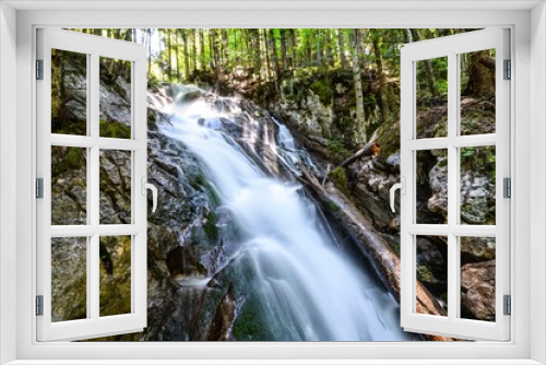 Fototapeta Naklejka Na Ścianę Okno 3D - Wasserfall Klamm Österreich 1