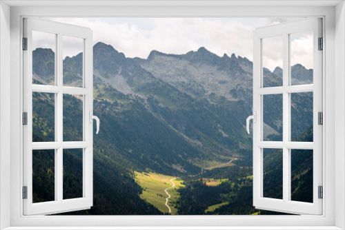 Fototapeta Naklejka Na Ścianę Okno 3D - View of the beautiful valley in the mountains