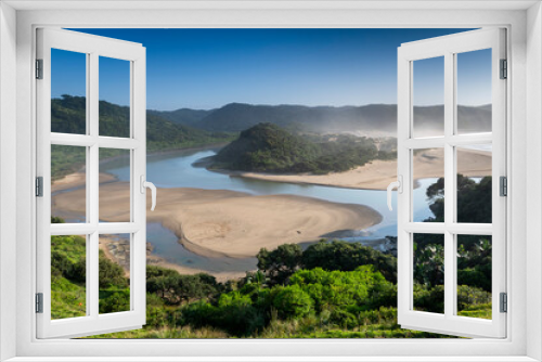 Fototapeta Naklejka Na Ścianę Okno 3D - Wild Coast, known also as the Transkei, open beaches, steamy jungle or coastal forests. The rugged and unspoiled Coastline South Africa