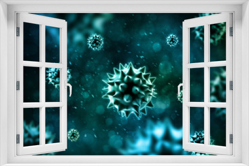 Fototapeta Naklejka Na Ścianę Okno 3D - Bacteria 3D rendering