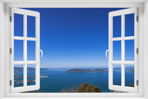 Fototapeta Naklejka Na Ścianę Okno 3D - 屋島展望台から見た瀬戸内の風景