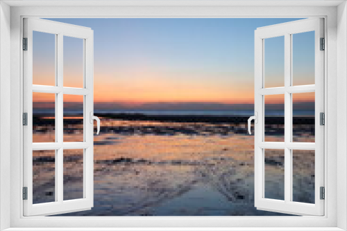 Fototapeta Naklejka Na Ścianę Okno 3D - Wenduine sunset