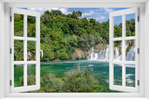 Fototapeta Naklejka Na Ścianę Okno 3D - Waterfall in Krka National Park