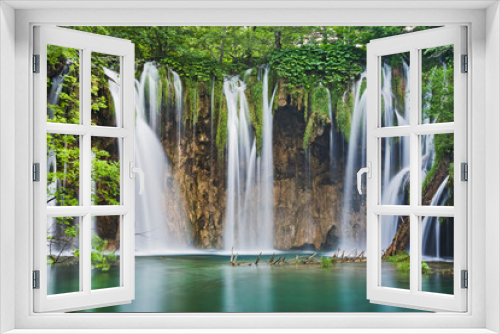 Fototapeta Naklejka Na Ścianę Okno 3D - Kroatien; Plitvice Nationalpark, Plitvice Seen, Naturwunder