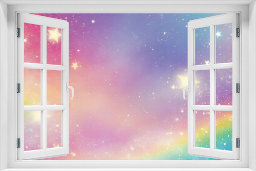 abstract Princess color background rainbow fantasy stars