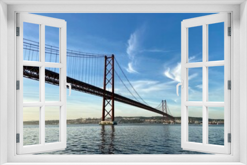 Fototapeta Naklejka Na Ścianę Okno 3D - 25 April Bridge in Lisbon