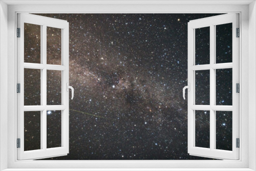 Fototapeta Naklejka Na Ścianę Okno 3D - 星空の背景。天の川と満天の星空。夏の夜のコンセプト。