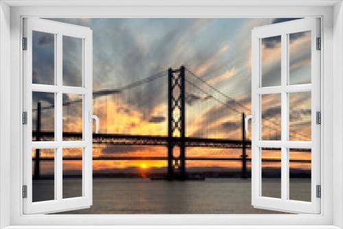 Fototapeta Naklejka Na Ścianę Okno 3D - Forth Bridge at sunset