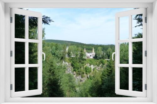 Fototapeta Naklejka Na Ścianę Okno 3D - Steinbruch Kalkwerk Lengefeld im Erzgebirge