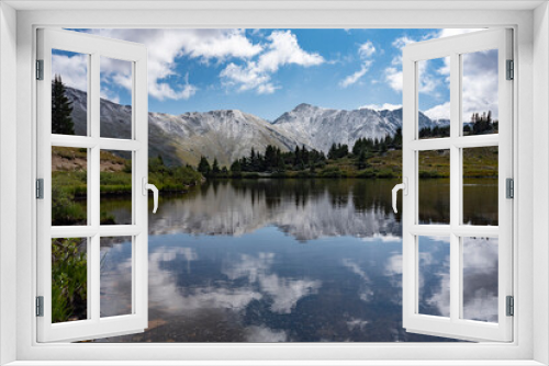 Fototapeta Naklejka Na Ścianę Okno 3D - High elevation lake