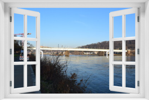 Fototapeta Naklejka Na Ścianę Okno 3D - old Pfaffendorfer Brücke in 2024 before the rebuilding