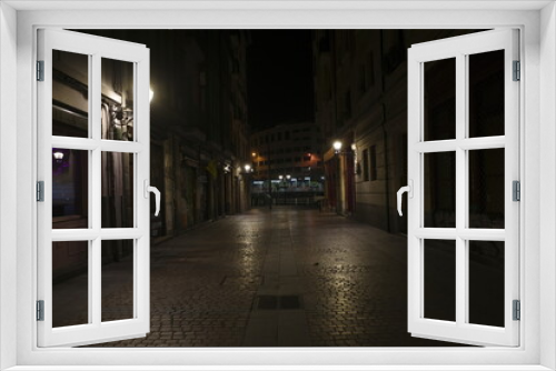 Fototapeta Naklejka Na Ścianę Okno 3D - street in the night
