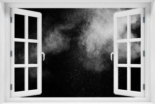 Fototapeta Naklejka Na Ścianę Okno 3D - abstract white powder explosion