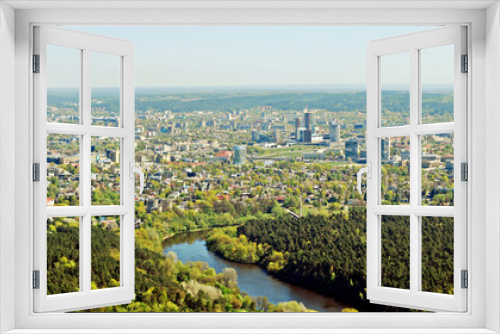 Fototapeta Naklejka Na Ścianę Okno 3D - Vilnius city capital of Lithuania aerial view