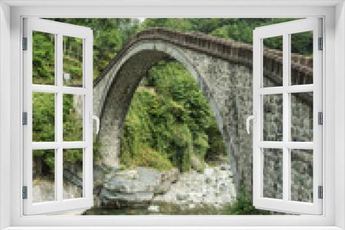 Fototapeta Naklejka Na Ścianę Okno 3D - rize, double bridge, cifte kopru