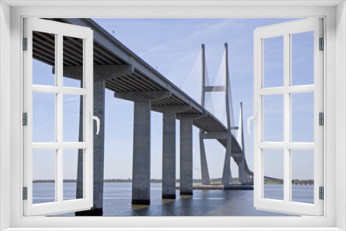 Fototapeta Naklejka Na Ścianę Okno 3D - High Bridge Into Distance