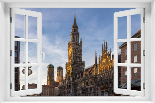 Fototapeta Naklejka Na Ścianę Okno 3D - New town hall in Munich, Germany