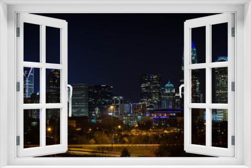 Fototapeta Naklejka Na Ścianę Okno 3D - Colorful Charlotte Skyline 2