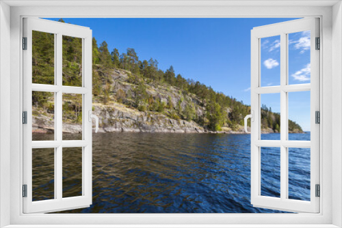 Fototapeta Naklejka Na Ścianę Okno 3D - The coast of Lake Ladoga
