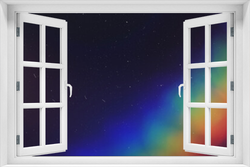 Fototapeta Naklejka Na Ścianę Okno 3D - Vibrant Colored Dusted Holographic Rainbow Flares: Perfect for Creative Design and Art Projects. Spectacular Spectrum of Light.