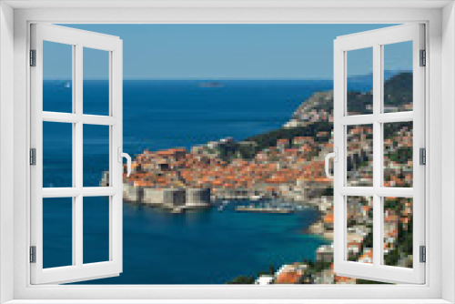 Fototapeta Naklejka Na Ścianę Okno 3D - View over Dubrovnik