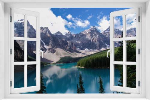 Fototapeta Naklejka Na Ścianę Okno 3D - Seven Sisters Mountain
