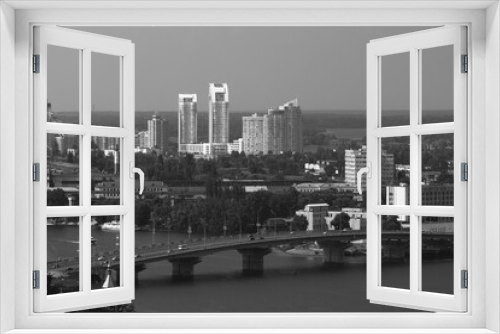Fototapeta Naklejka Na Ścianę Okno 3D - city skyline with river thames