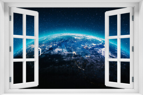 Fototapeta Naklejka Na Ścianę Okno 3D - Planet Earth clouds