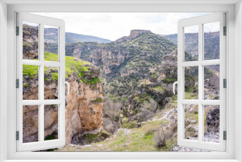 Fototapeta Naklejka Na Ścianę Okno 3D - Ulubey Canyon is a nature park in the Ulubey and Karahallı of Usak, Turkey. The park provides suitable habitat for many species of animals and plants and is being developed as a centre for ecotourism.
