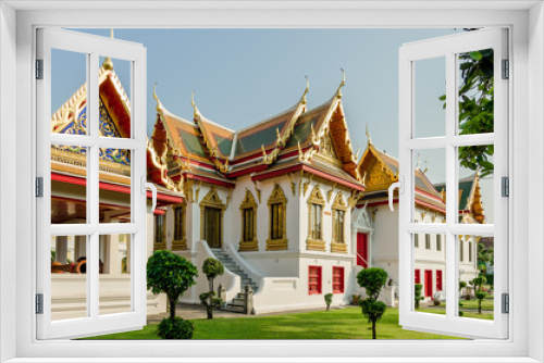 Fototapeta Naklejka Na Ścianę Okno 3D - タイの大理石寺院